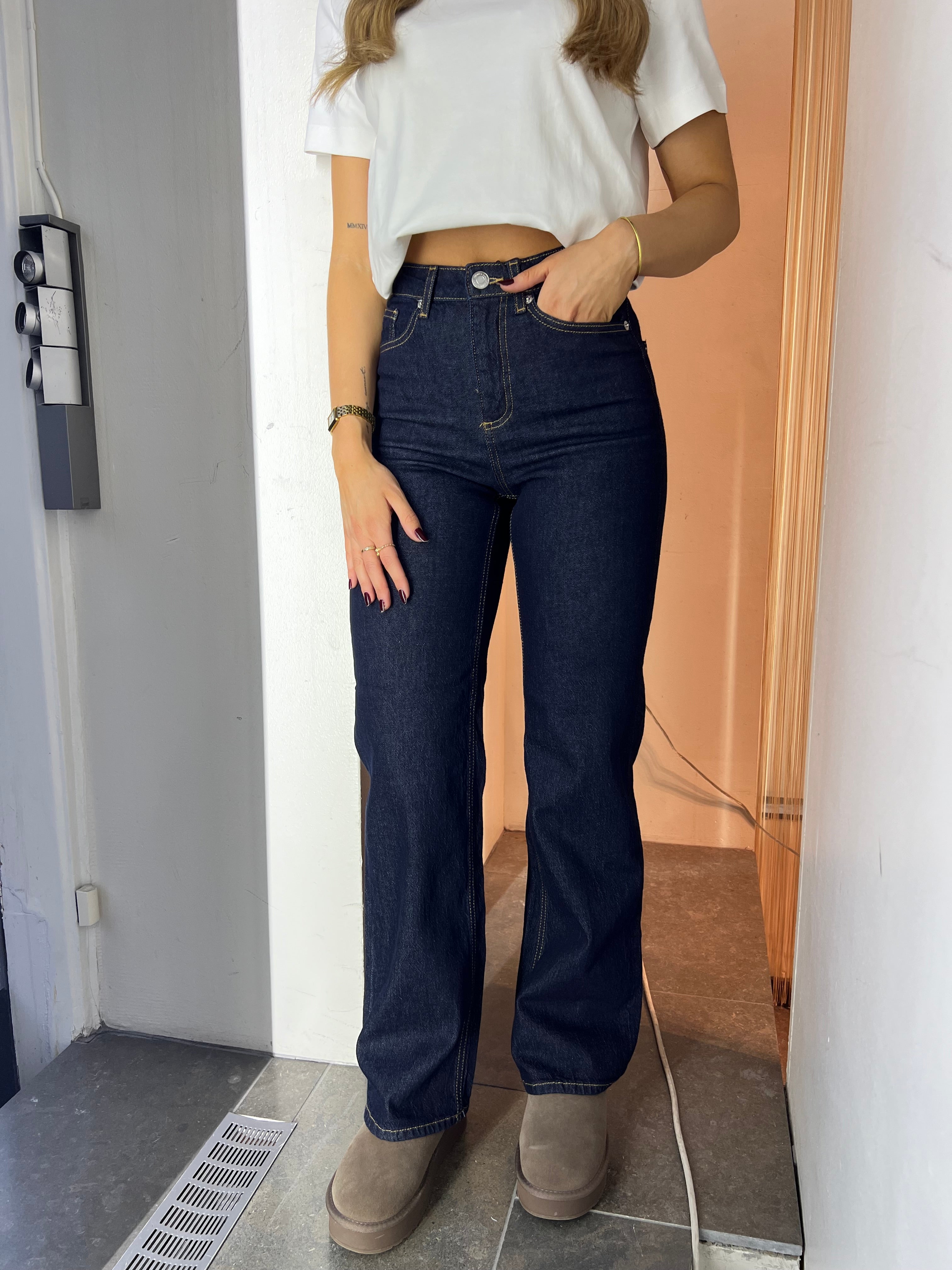 VMTESSA Jeans - Dark Blue Denim